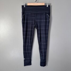 Athleta striped mid rise leggings